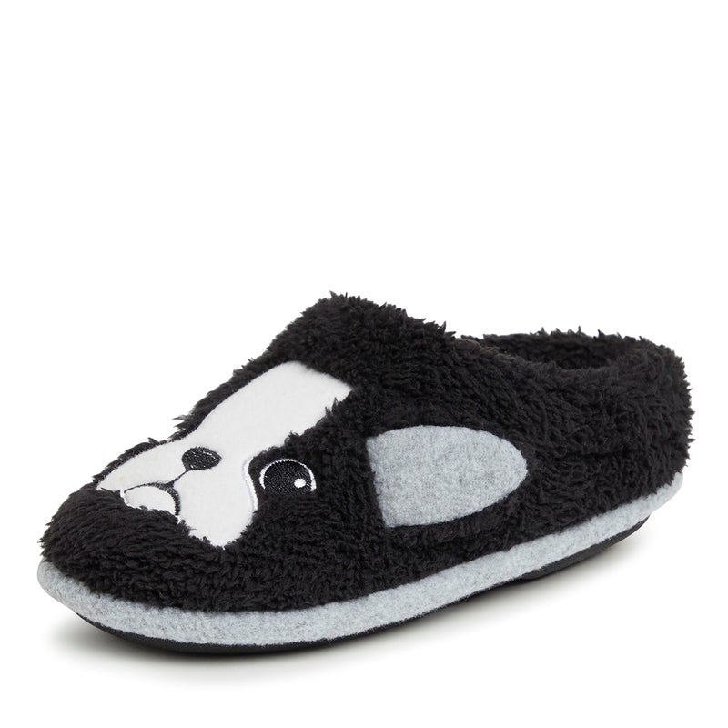 Dearfoams Easter Basket Stuffers Gifts for Kids Washable Animal Critter Slippers, Dog, 1 Big Kid - Image 1